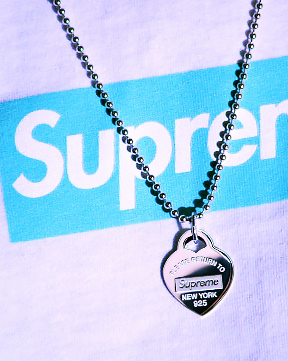 2022年最新海外 Heart supreme/Tiffany Tag Earrings Stud - ピアス(両耳用)