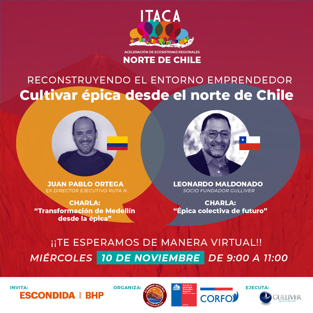 Te invitamos al encuentro "Cultivar Épica desde el Norte de Chile", donde abordaremos la importancia de construir épicas colectivas y conoceremos un caso internacional y viviremos una experiencia práctica. 
Inscríbete➡️us06web.zoom.us/j/84042759740
#regionescolaborativas #ItacaNorte