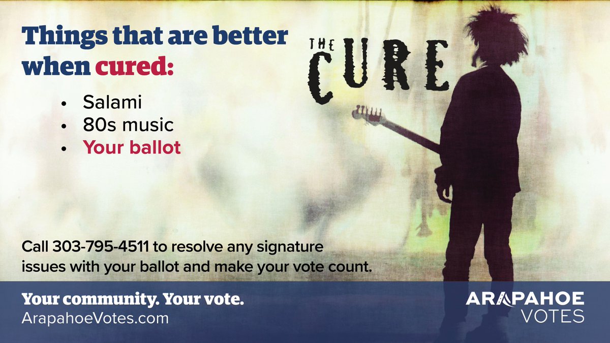Tomorrow, Wednesday, Nov. 10 is the deadline to cure your ballot. 

If you received a letter from our office regarding a problem with your signature or a missing ID, we must receive verification of your voter registration by 11:59 p.m. for your vote to count.