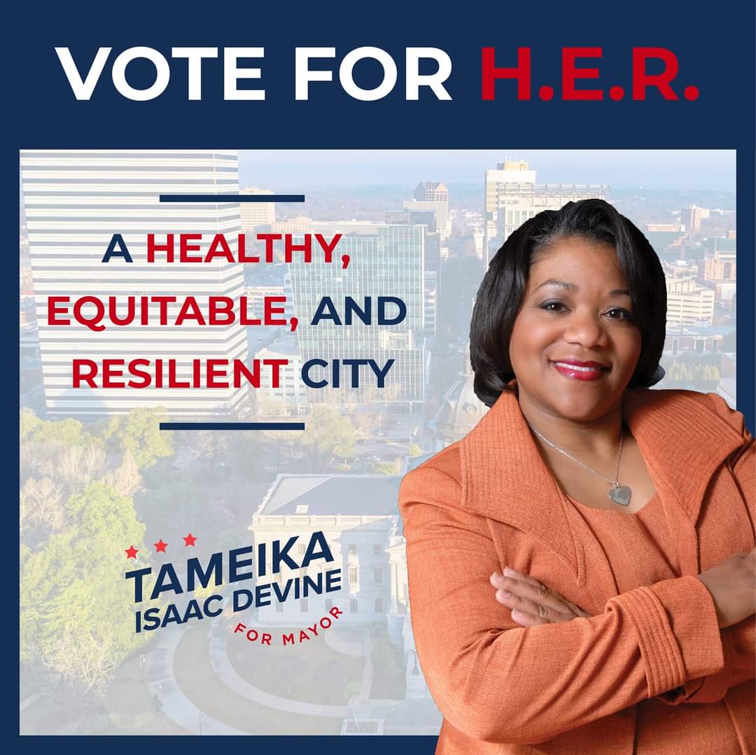 WINS_NewSouth's tweet photo. WINS enthusiastically endorses Tameika Isaac Devine in her runoff bid for Mayor of Columbia, SC.
We encourage you to support her campaign with a donation at:
https://t.co/uqWcEru0HQ https://t.co/01AHkfCHTq