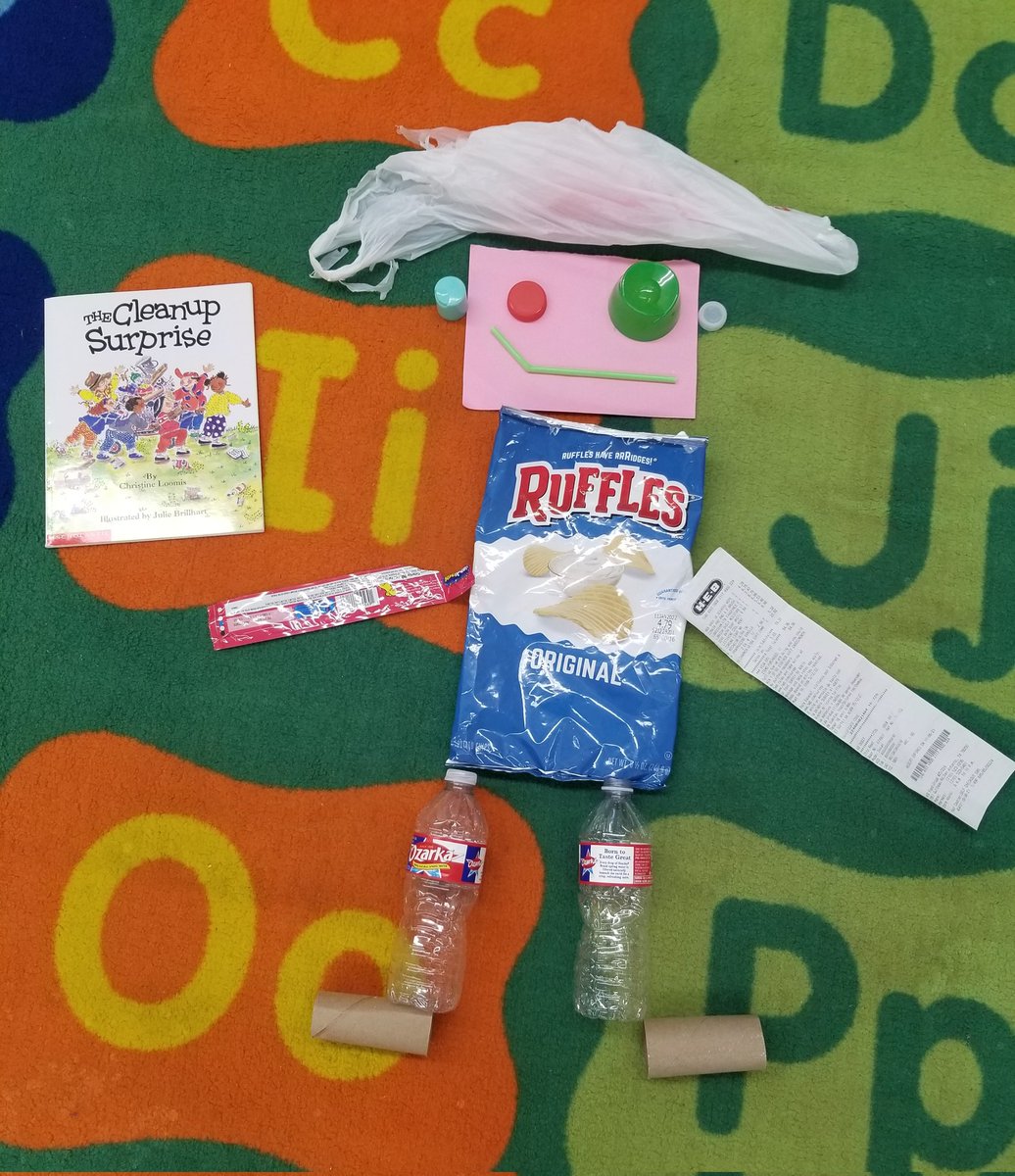 Steven03tbs's tweet photo. Today we read the cleanup surprise and made our very own robot using recycled materials. #usingourimagination https://t.co/AAofm6yH3b