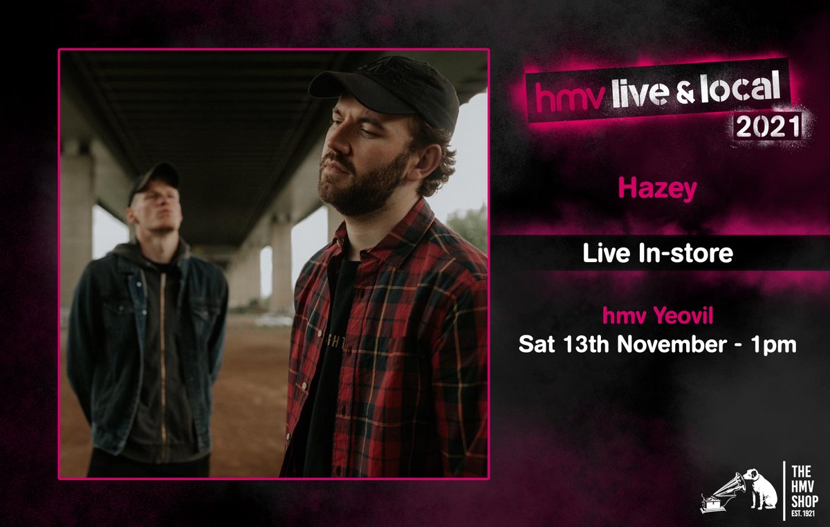 hmvYeovil's tweet image. Don't forget the excellent #unsigned Bristol-based @hazeybanduk will be joining us for live music this weekend.  
See you here from 1pm.
#hmvliveandlocal