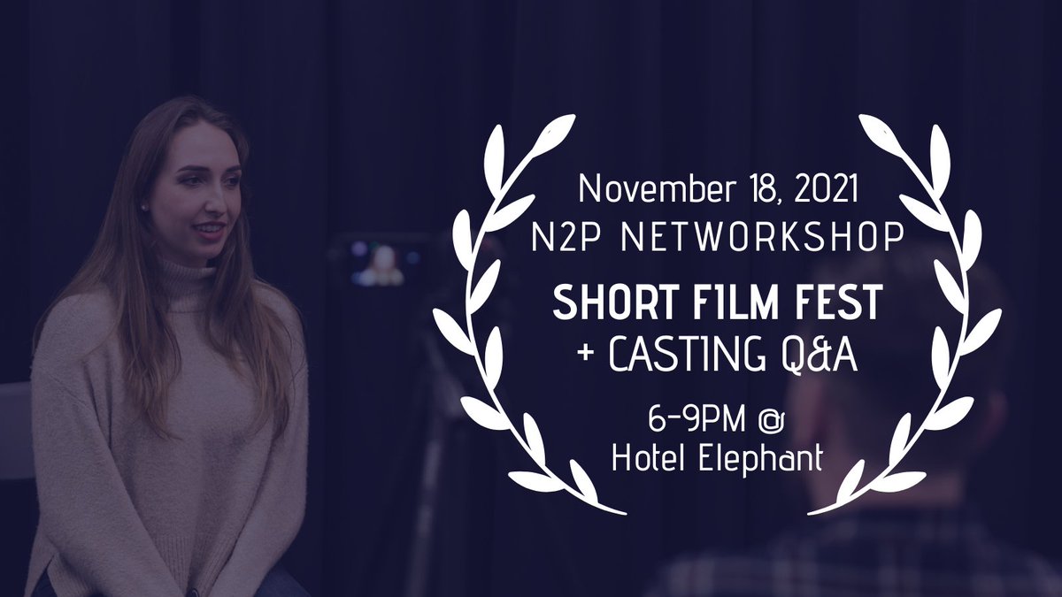 nothing2perform's tweet photo. 📣 #Networkshop Announcement!
Join us for a Short Film Fest at @HotelElephant where you can hear how to cast + BE cast in short films.
An evening of:
🎬short film screenings
❓casting Q&A
🍻drinks w/ fellow creatives
18.11.21/SE17 3EP/6-9PM
RSVP 📩: n2pnetworkshops@gmail.com https://t.co/UA5nkwbujL