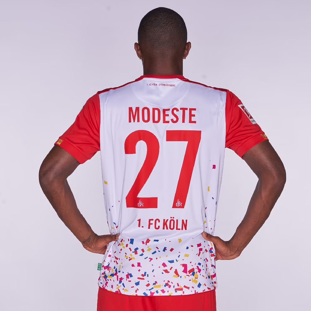 RandomShirtsGB's tweet photo. FC Köln have released their ‘karneval’ kit. What do we all think? 🤷🏻‍♂️ https://t.co/flHS51tk4I