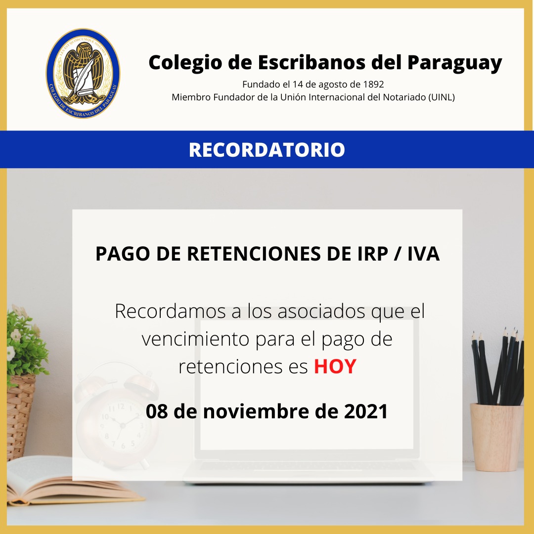 Recordatorio importante ⚠