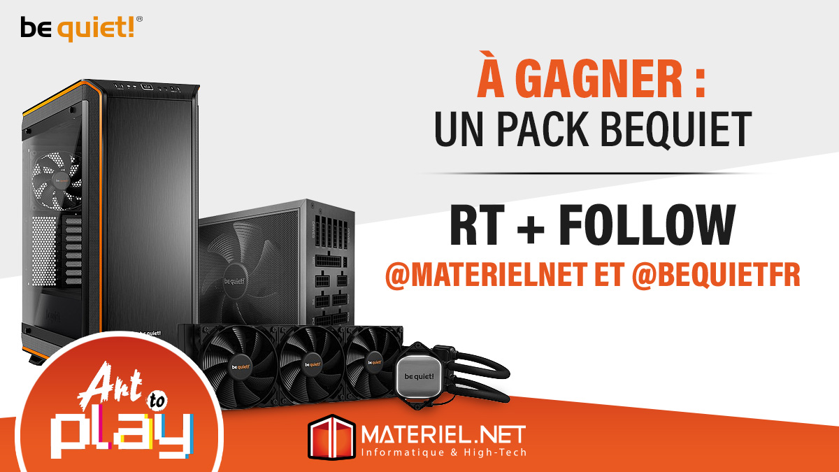 materielnet's tweet photo. 🎁 𝑪𝒐𝒏𝒄𝒐𝒖𝒓𝒔 @ARTTOPLAYNANTES 🎁 

Tente de remporter un pack @bequietFR ! 

➡ Boîtier Dark Base Pro 900 Orange rev 2
❄ AIO Pure Loop 360mm
⚡ Alimentation Dark Power Pro 12 1200W

👉 RT + Follow @Materielnet &amp; @bequietFR 👈

📄 https://t.co/FdcW64SbFV
🎰 TAS ➖ 22/11 https://t.co/uEJQoOu7Yo