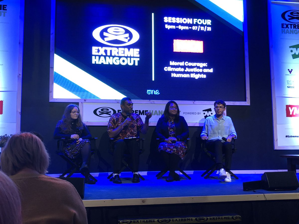 ‘Too often, we talk about the climate crisis in a way that excludes most people’ - <a href="/kuminaidoo/">Kumi Naidoo</a> 
Fantastic to join today’s panel with speakers from <a href="/WorldYMCA/">World YMCA</a> about climate justice and its links to human rights. #YMCACOP26 #extremehangoutCOP26 <a href="/_dianalopera/">diana</a> <a href="/YlliAlija/">Ylli Alija</a> <a href="/Kairmelly/">Mair Kelly</a>