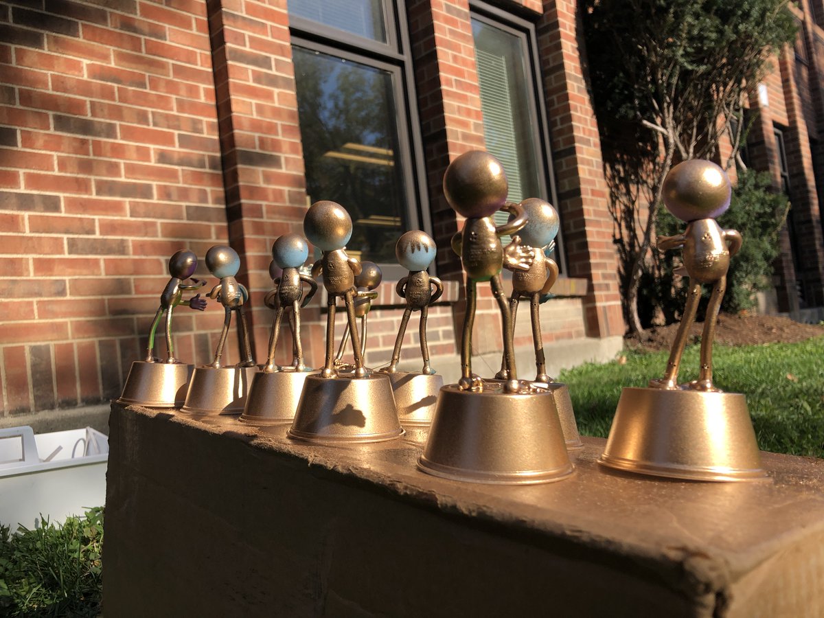 MrDavidCooper1's tweet photo. The "Zombies" are waiting to be handed out to the winners of the engineering challenge from #ZombieWeek in the RC. I should've worn a tux today. @lookitup1514 https://t.co/Ok1WzBXDhL