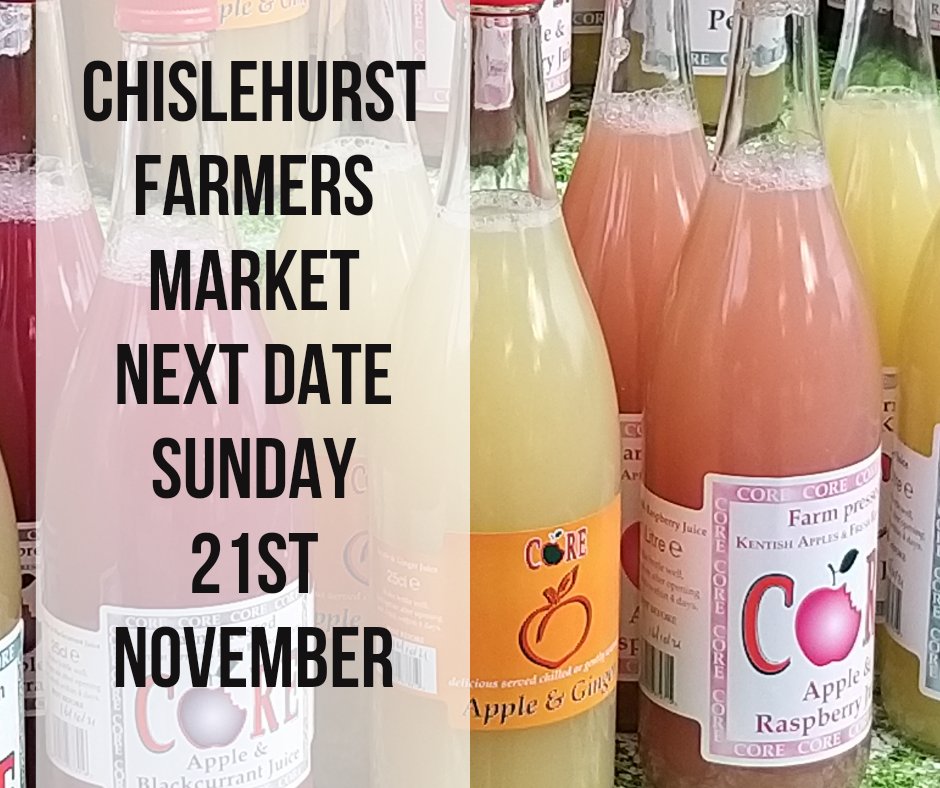 Its a bit of advance notice for #chislehurst farmers market on Sunday 21st November ... The Christmas Light Switch on will be happening in the High Street on the same day.  Some of the farmers market stallholders will be staying on slightly later in to the day than normal.