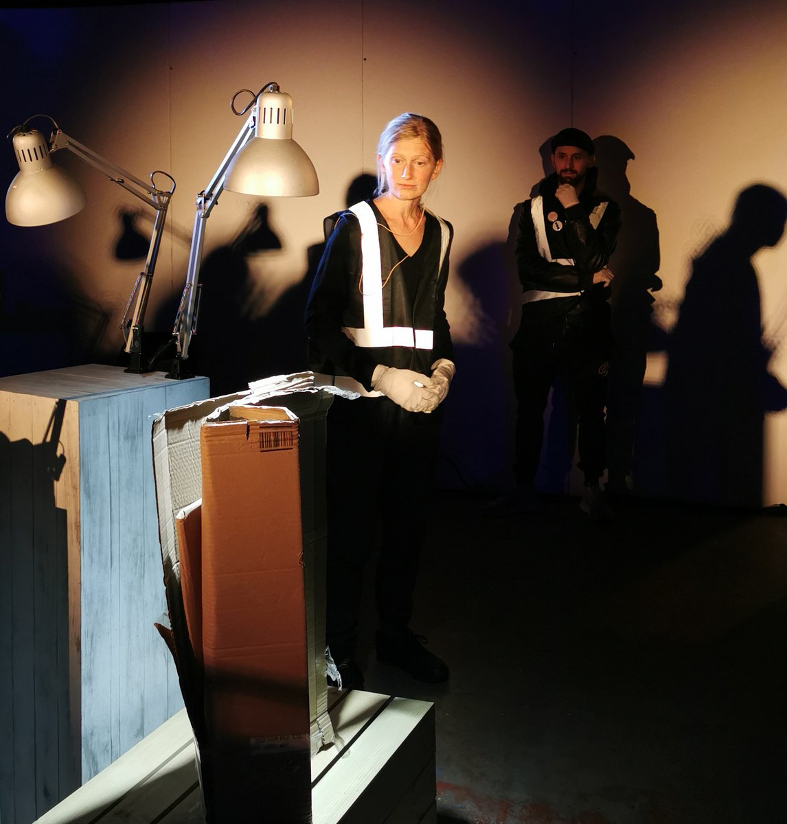 Nell Hardy movingly told of The Cardboard Box at The Secret Museum last week. On 16 November, 7:30pm she performs, with disarming humour &amp; authenticity, a solo show based on her own experiences of homelessness and mental health.  
 poplarunion.com/event/nell-har…  #LegendsofSecretMuseum