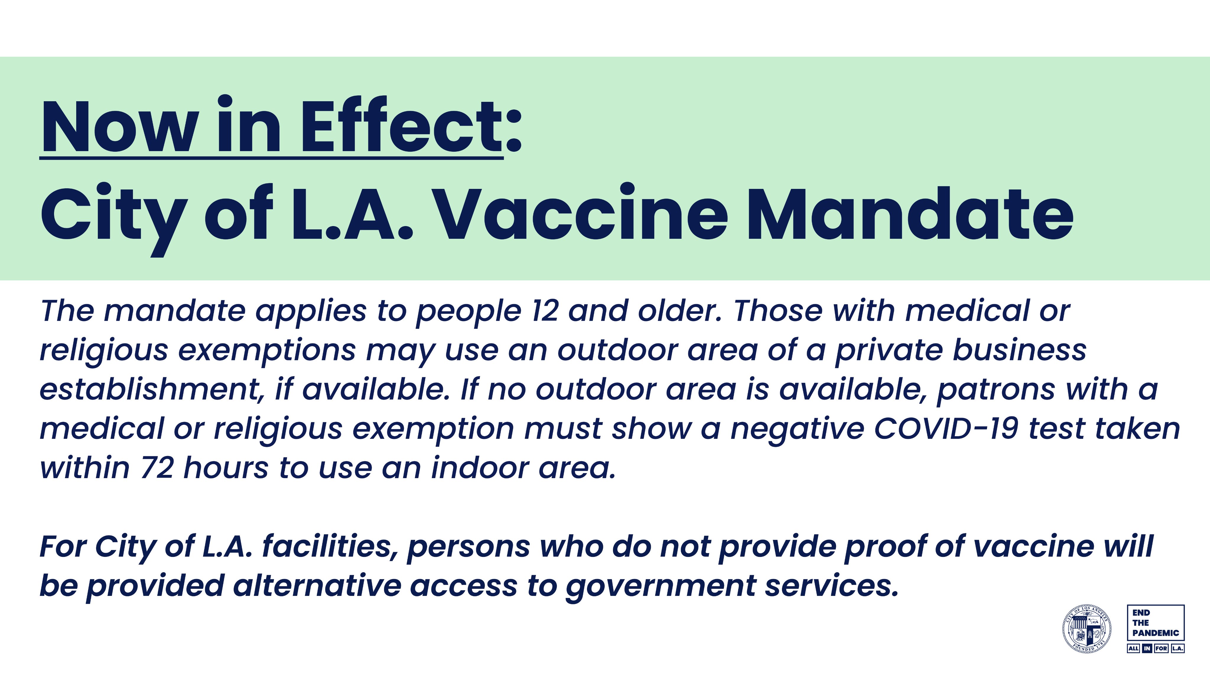 Mayor Karen Bass on X: &ldquo;Starting today, @LACity will require proof 