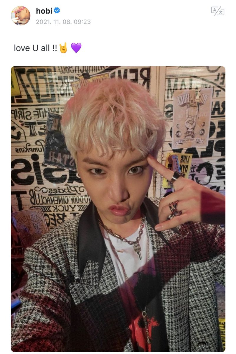 BTSNewsBrasil's tweet photo. [WEVERSE]

Jhope. 

“Amo todos vocês!! 🤟💜”

@BTS_twt #BTS https://t.co/4H2GAWvJLv