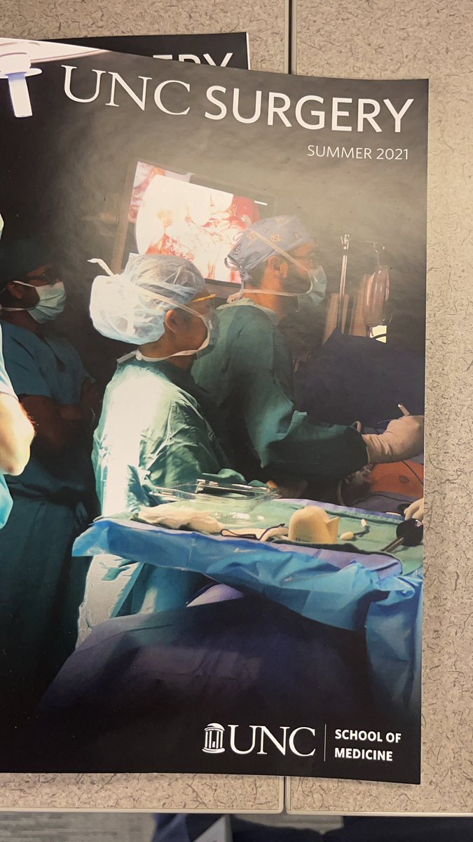 Not everyday you make the UNC Surgery cover 😉