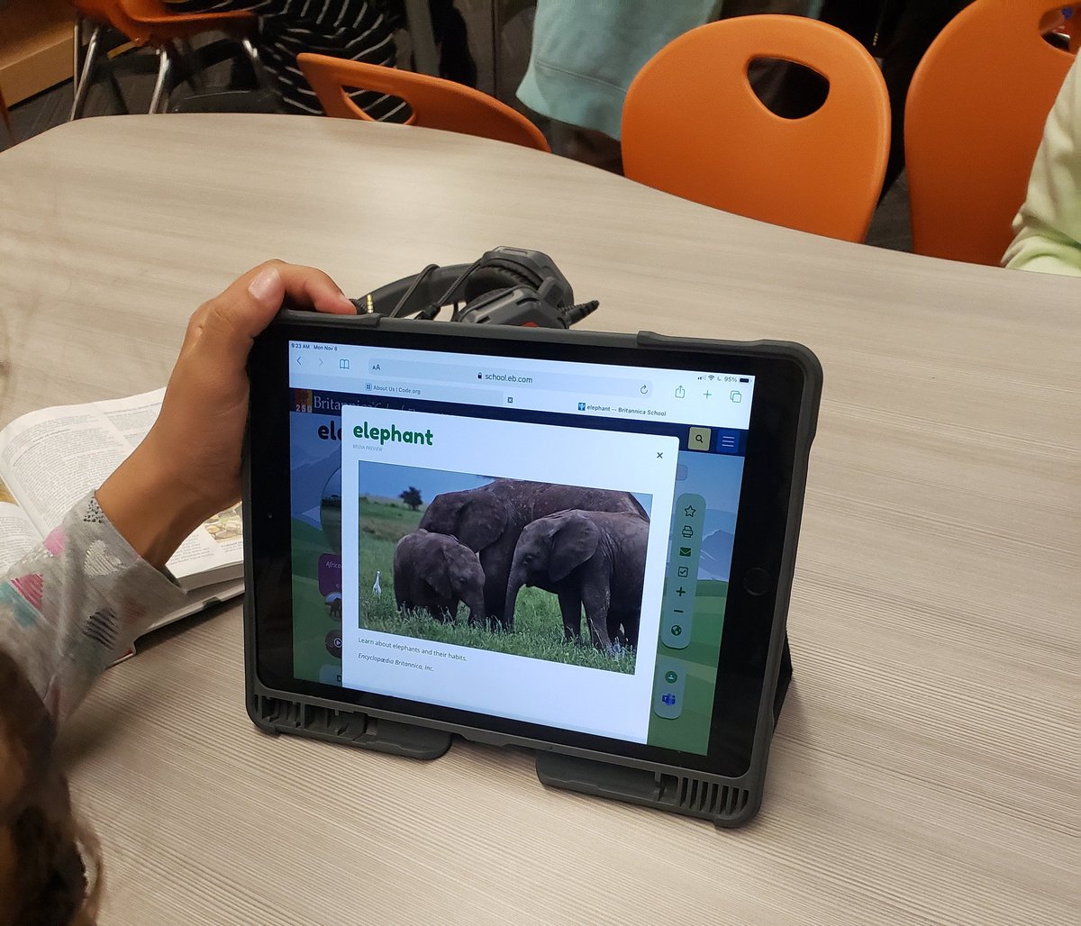 shelby_oelke's tweet photo. 4th and 5th grade worked hard this morning on accessing and evaluating print and digital resources. #opslibraries #inquiry @OPS_Edison https://t.co/apL80we0fR