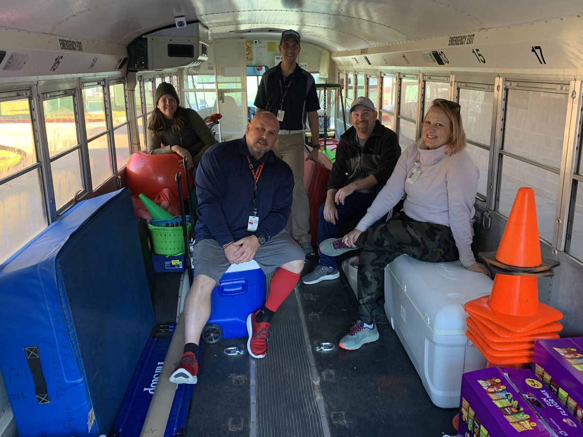 HUGE shoutout to the Humble ISD APE Team for helping load and transport all of the Field Day equipment today! It was a bus load…. Literally!  #teamwork #bus <a href="/HumbleISD_ESS/">Humble ISD Educational Support Services</a> <a href="/HumbleISD/">Humble ISD</a>