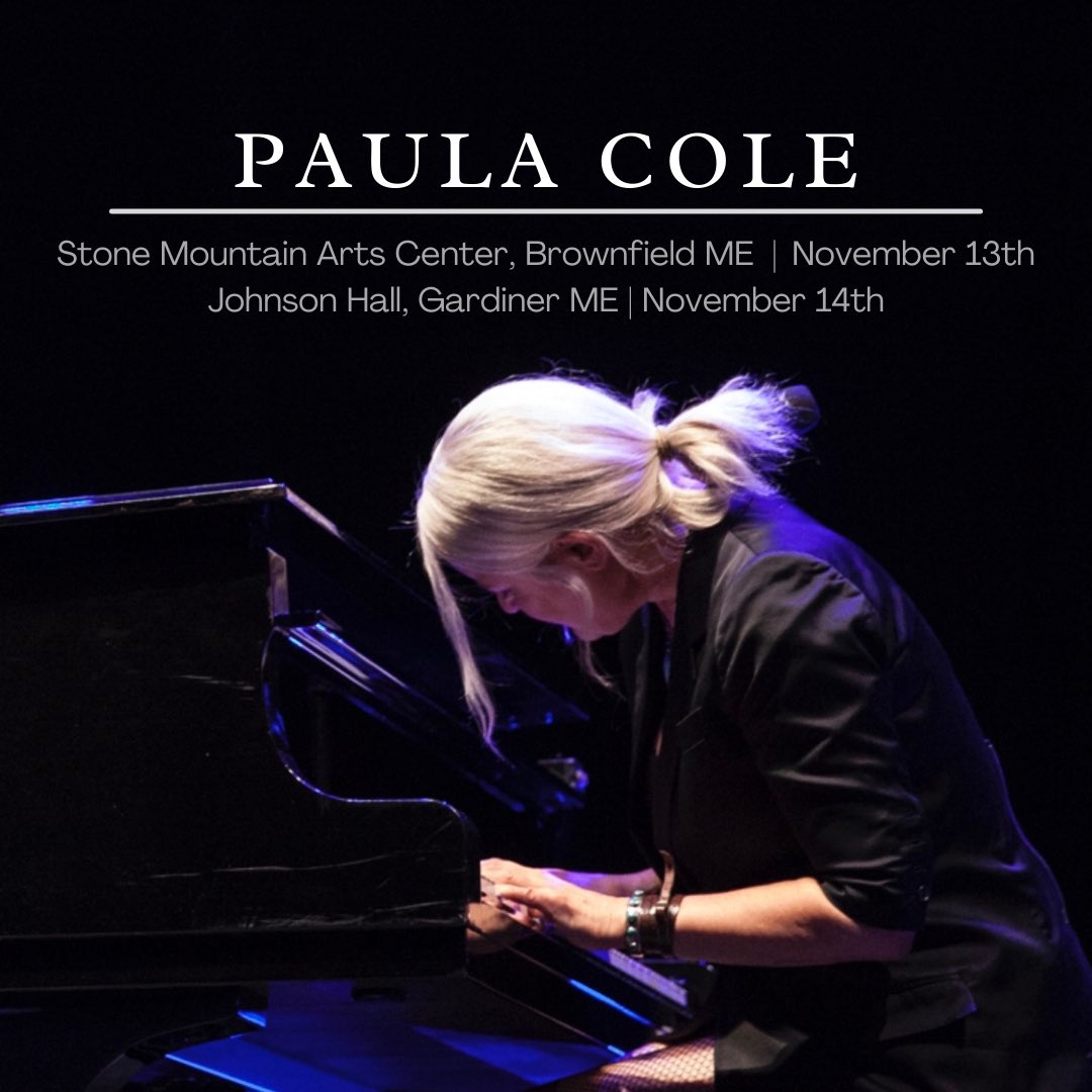 paulacolemusic's tweet photo. MAINE: A loving reminder to Northern New Englanders that my final concerts for 2021 are this weekend 11/13 @stonemtnarts in Brownfield ME and 11/14 in #JohnsonHall in Gardiner ME. https://t.co/0ut129NOmN for TIX. ❤️❤️❤️ https://t.co/2qDNUlKEbO