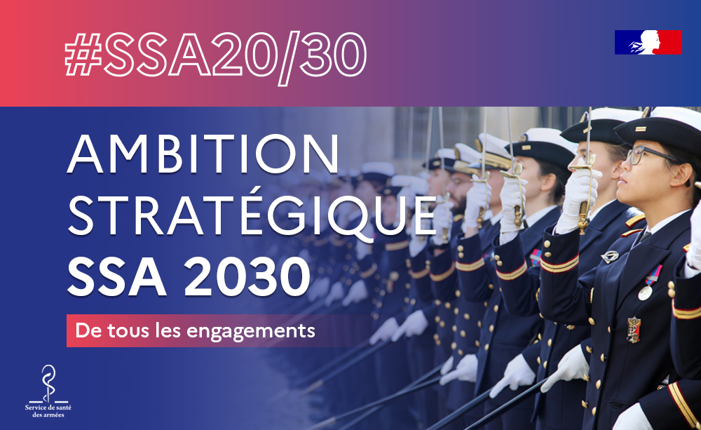 santearmees's tweet photo. #SSA2030 : Coup d’envoi de l’ambition stratégique du SSA à l’horizon 2030 ❗️
🎯Axe majeur de #SSA2030 : recentrer le Service de santé des armées sur sa mission opérationnelle afin de garantir l’autonomie stratégique des #armées.
#NotreDéfense
En savoir ➕➡️https://t.co/dckhRLIKkd https://t.co/BA605KHZML