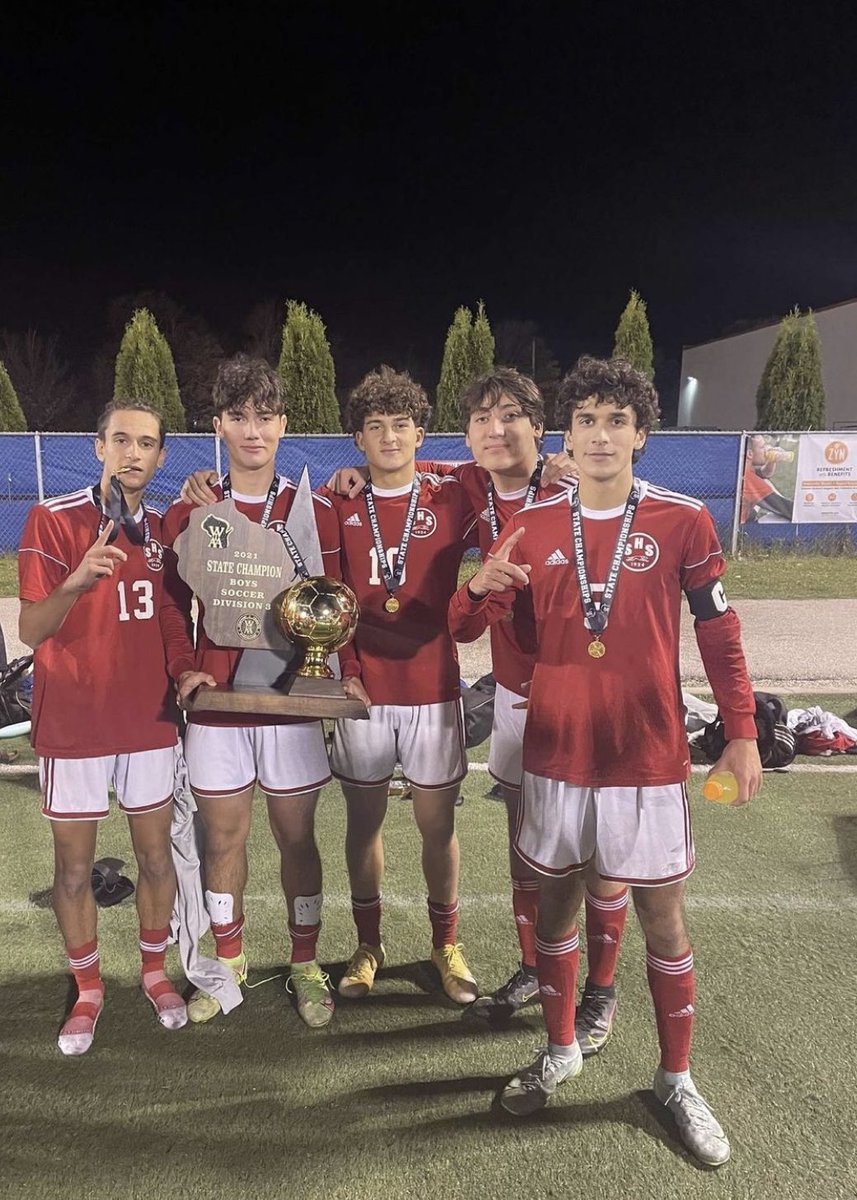 13hashimkhan's tweet photo. Great weekend at the @wiaawi state tournament! Took home the golden ball with a 5-3 penalty shootout over the Notre Dame Academy. Super happy to bring home a second championship within my high school career! https://t.co/zeBv1FA7vv