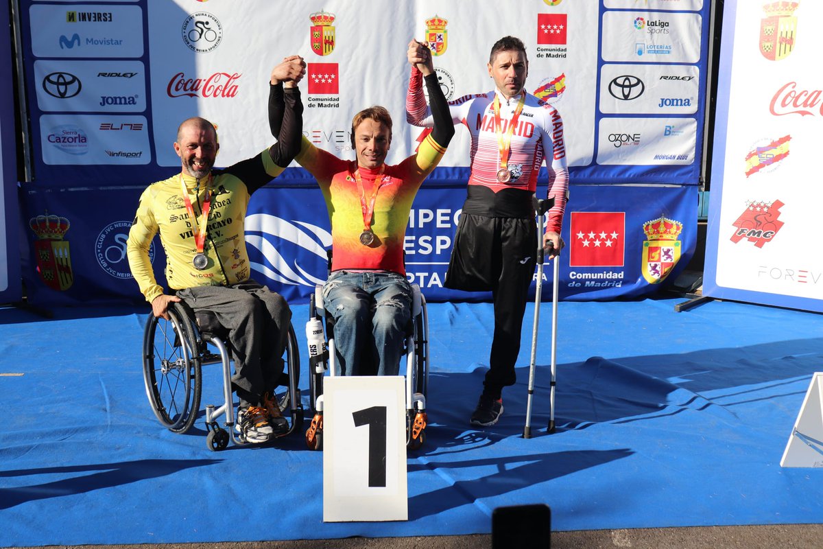 Christian Venge y Noel Martín, campeones de España de Ciclismo Adaptado en contrarreloj y línea

➡️ José Alberto Santamaría, ha obtenido el subcampeonato en MH4 en la prueba en línea 

facebook.com/fedciclismocyl… #CiclismoCyL