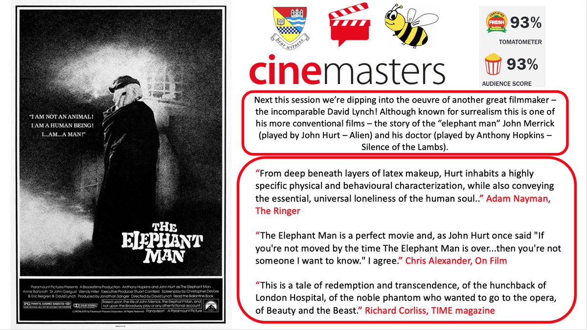 mr_duffin's tweet photo. CineMasters 2021 Screening #4
S5/6/staff welcome
Thursday 11th November
My classroom @ 2:50pm
Snacks provided! https://t.co/mYf02P3CYm