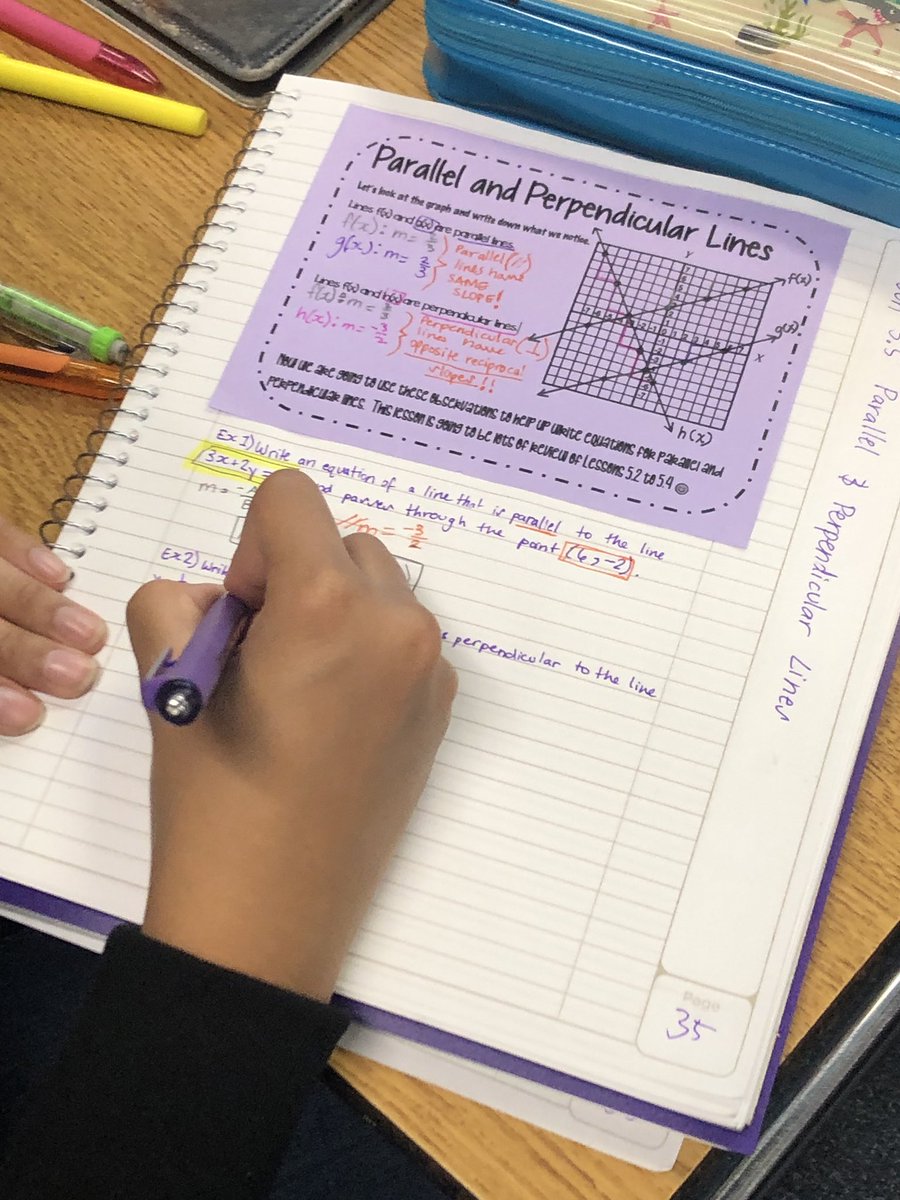 MrsStrole's tweet image. HonAlg Ss @FJHChargers start off class w/a kahoot for self-assessment on their mastery level of the 3 forms of linear equations. Next up Ss analyze the relationship between parallel&amp;amp;perpendicular lines. Then Ss work on applying the 3 forms based on info given #seeingmath