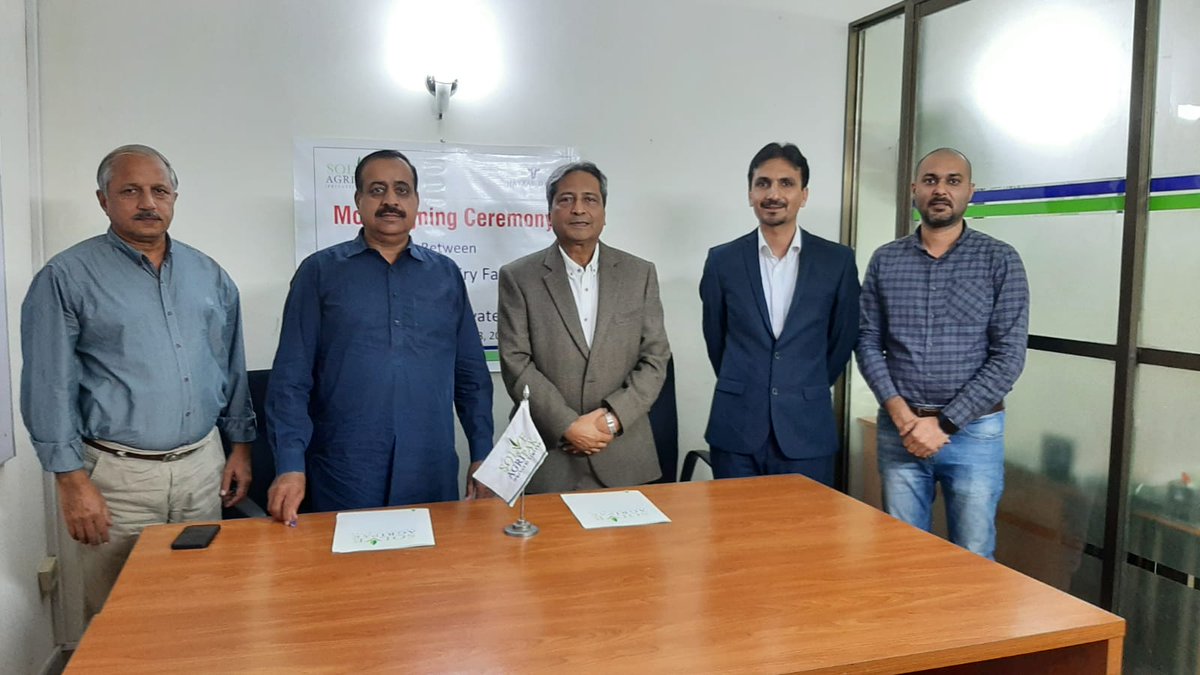 solveagripak's tweet photo. Solve Agri Pak (Private) Limited and Nayyab Dairy have joined hands to offer high-quality American cows to Pakistani dairy farmers. An MoU was signed between both companies earlier today. https://t.co/E18q5w8TJs