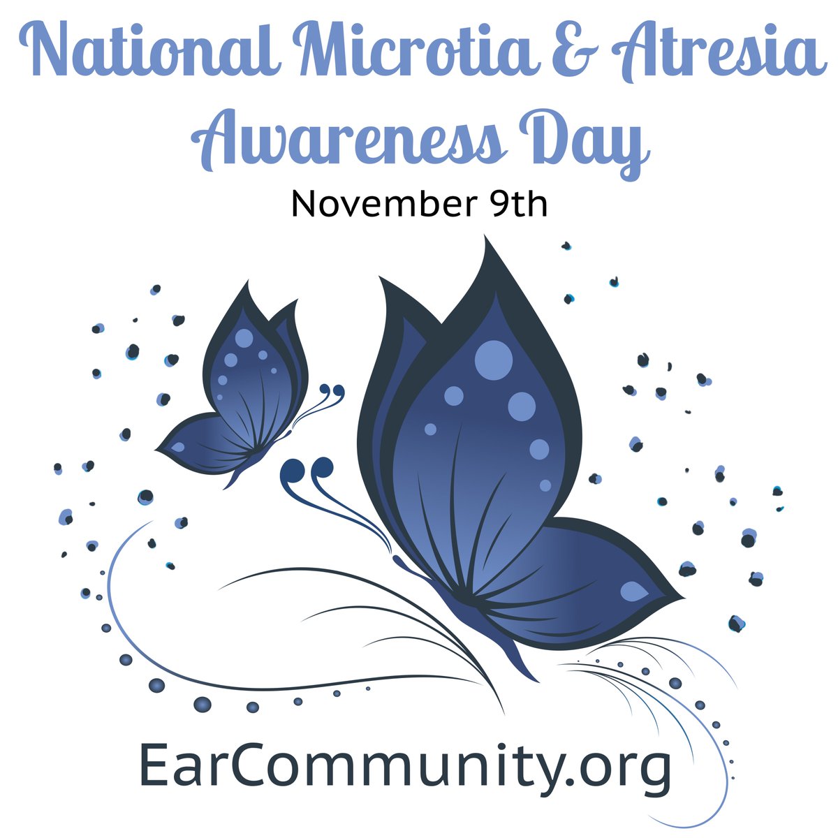 EarCommunityOrg's tweet photo. Tomorrow is National Microtia and Atresia Awareness Day! 

Raise awareness and promote education with us about Microtia &amp; Aural Atresia! 💙👂🦋

#nationalmicrotiaandatresiaawarenessday
#microtiaandatresiaday
#microtiakidsrock
#EarCommunity
#NMAAD

https://t.co/m1nQTzNMJo https://t.co/cTbmLjTQ8W