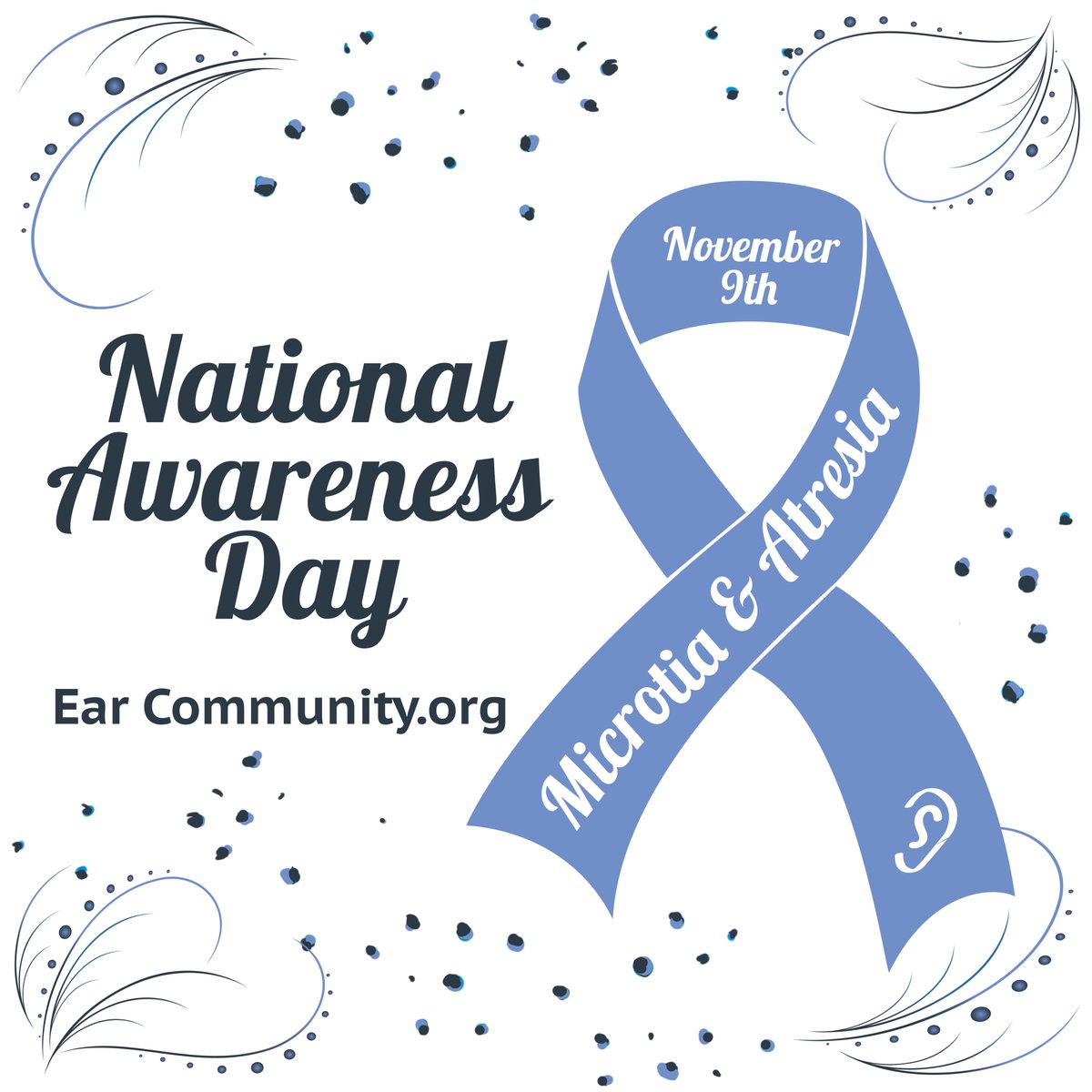 EarCommunityOrg's tweet photo. Tomorrow is National Microtia and Atresia Awareness Day! 

Raise awareness and promote education with us about Microtia &amp; Aural Atresia! 💙👂🦋

#nationalmicrotiaandatresiaawarenessday
#microtiaandatresiaday
#microtiakidsrock
#EarCommunity
#NMAAD

https://t.co/m1nQTzNMJo https://t.co/cTbmLjTQ8W