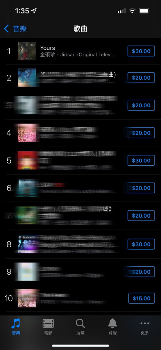 MyDadisJin's tweet photo. iTunes Taiwan 🇹🇼 

#1 Yours

#BTS #방탄소년단 #BTSJIN #JinOST #JIN https://t.co/mn4GhnMwH2