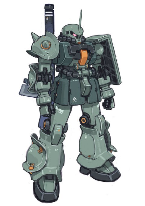 ライバル機も描いてあげた わすザク 