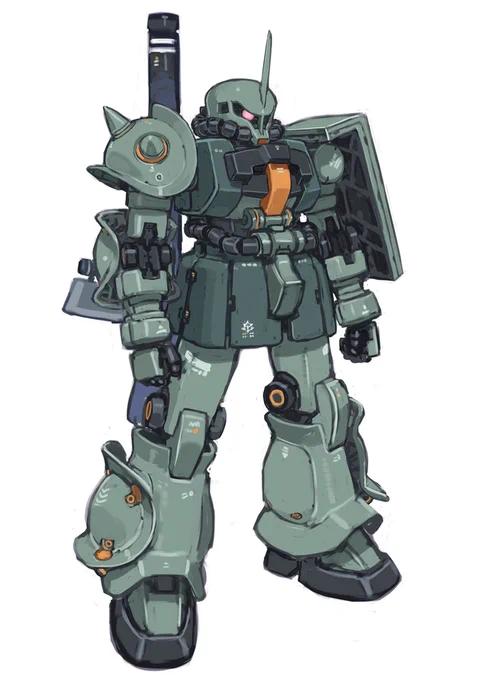 ライバル機も描いてあげた わすザク 