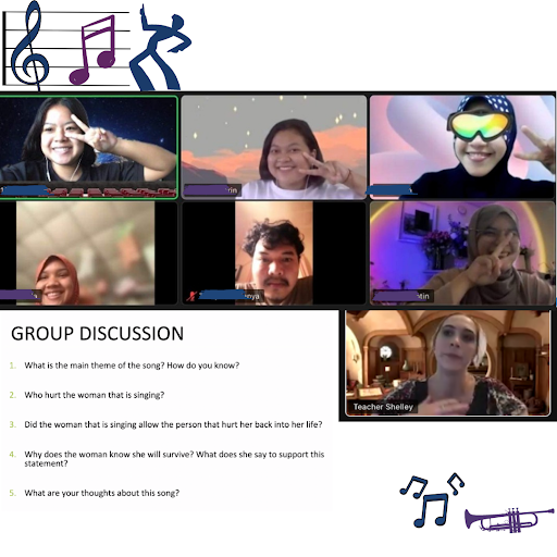 ELPrograms's tweet photo. #VirtualFellow Shelley Spilman asked learners at Prince Songkla University in #Thailand to listen globally and think more deeply about the messages artists convey to listeners. For many students, it was the first time hearing Gloria Gaynor’s song “I Will Survive.”
#eslteacher https://t.co/sR0qVxlecd