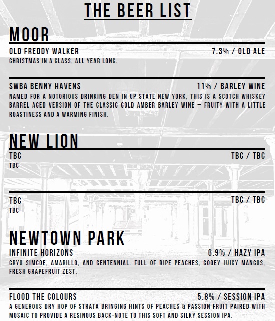 MXVbeerfest's tweet photo. Here it is! The full beer list for MXV Festival (M-R on this tweet) this Friday 12 and Saturday 13 November.  don't miss out on 52 beers pouring in every session from 26 of UK's best craft breweries. Tickets:https://t.co/lImbHbNGJl
Let us know which ones you are excited to try! https://t.co/mmHYRxuKqG