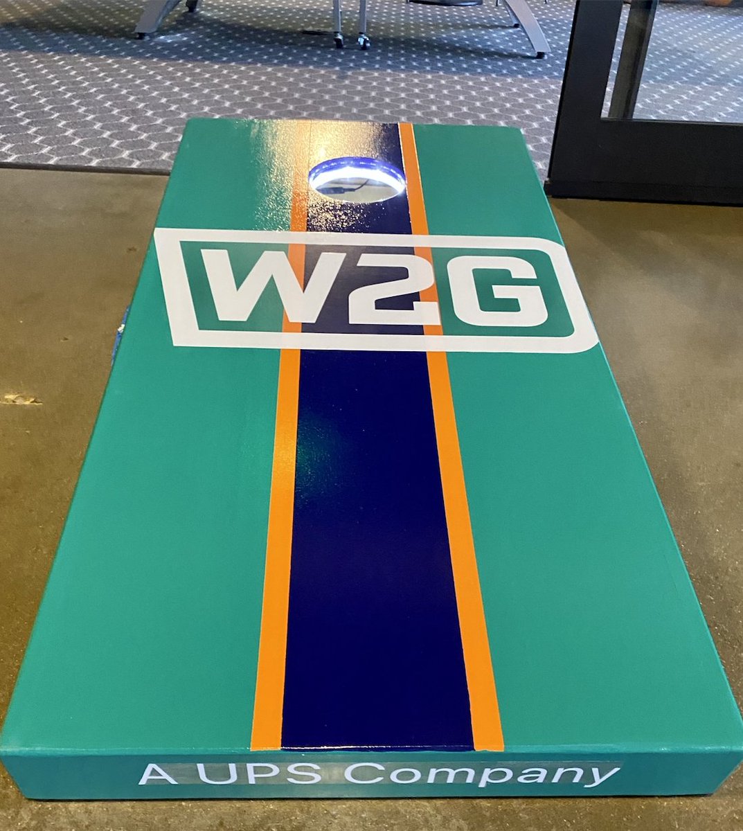 Ware2Go's tweet photo. Happy #Monday! Please join us in welcoming the newest addition of the Ware2Go #Atlanta office game room: A handcrafted #Cornhole Set courtesy of our Director of Transportation Solutions, Mark Daley!👏👏👏

We can’t wait to put it to use during our next #Ware2Go #happyhour! https://t.co/d0rMqAyBcd