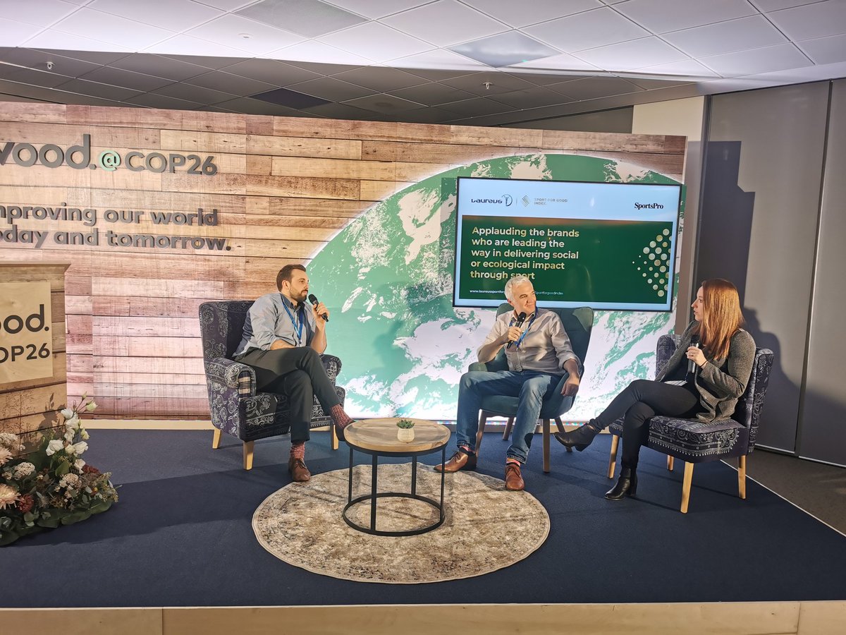 Officially launched the <a href="/Laureussport/">Laureus</a> #SportForGoodIndex at <a href="/Sport_COP/">Sport@COP</a> with <a href="/DrewBSport/">Drew Barrand</a> <a href="/maddyjorr/">Madeleine Orr</a> and @prguest sportforgoodindex.sportspromedia.com