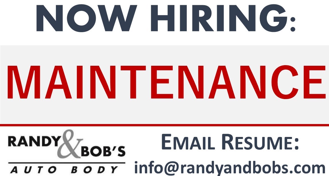 We are looking to add a Maintenance Technician to our team!
Apply online at randyandbobs.com/careers
or email your resume to info@randyandbobs.com