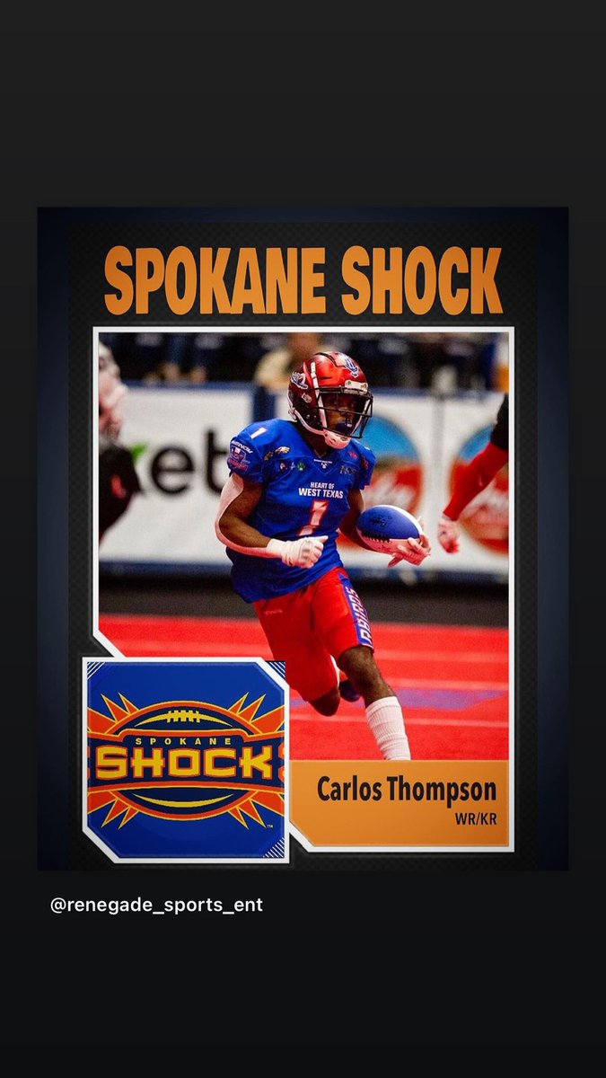 Congrats to <a href="/_ThatkidLos/">Carlos Thompson</a> on signing with the <a href="/SpokaneShock/">Spokane Shock</a> in the <a href="/IndoorFL/">Indoor Football League</a> <a href="/altfbscout/">Vince Sapienza</a>