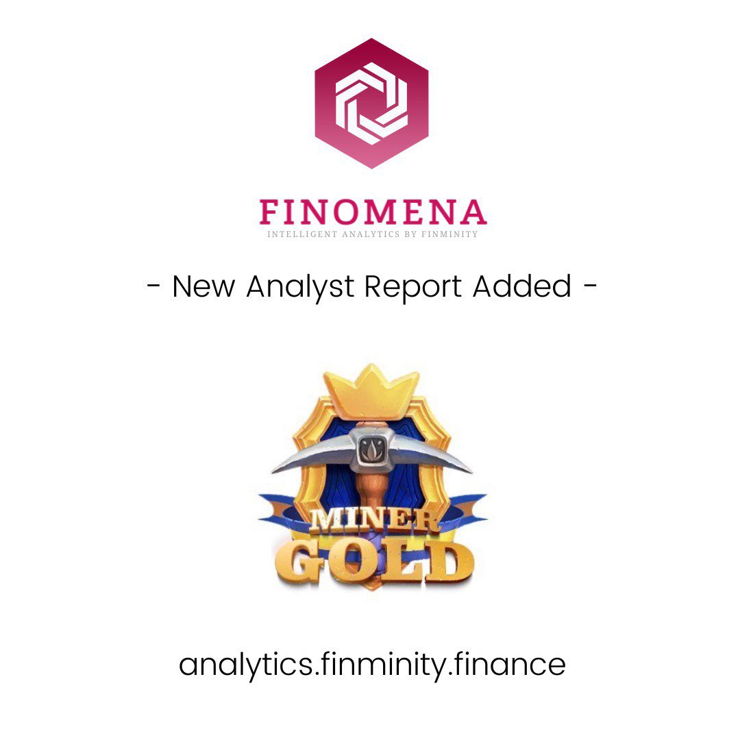 finminity's tweet photo. ⭐️ New Analyst Report added on #Finomena!
Featured today: @DeFiGoldMiner
👩🔧 Visit: https://t.co/NkCnCz6LOu
💻 For any queries, recommendations, and suggesting any company you want us to publish a report on, feel free to write to us at research@finminity.com https://t.co/HPWjneqI6C