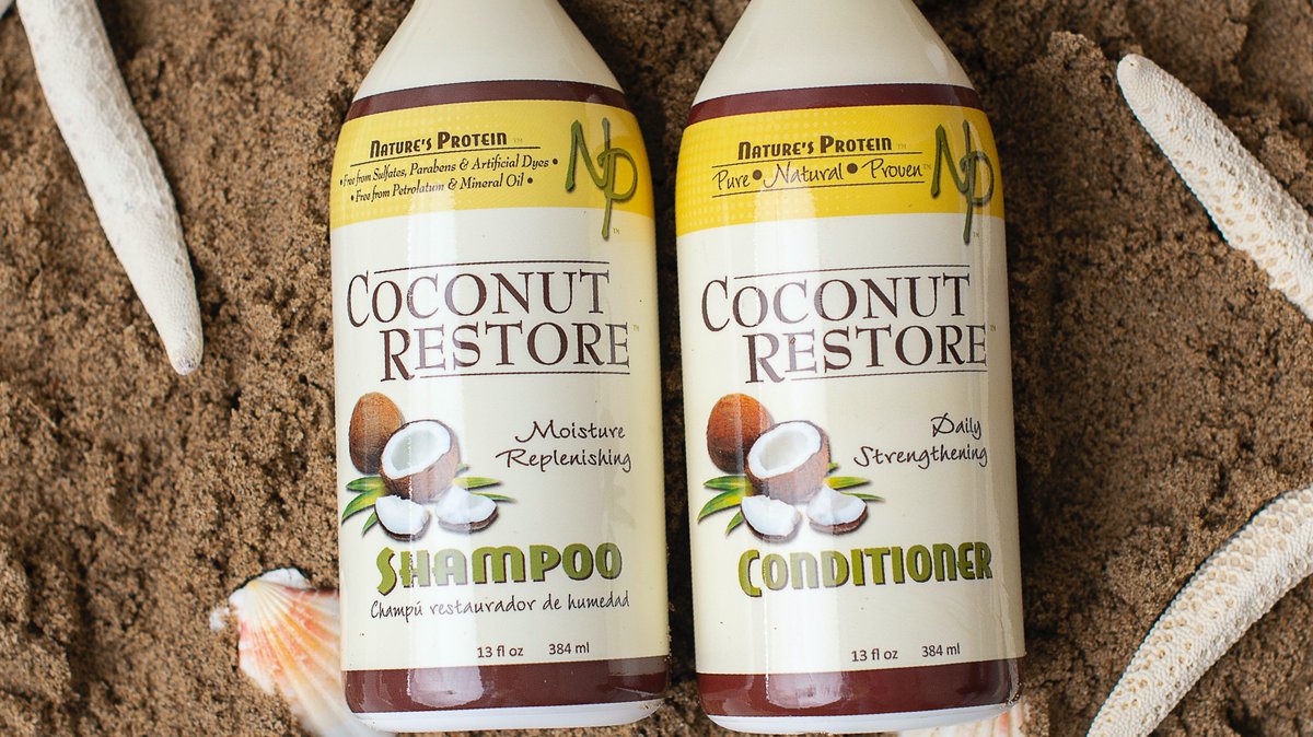 coconutrestore's tweet photo. Coconut Restore Shampoo and Conditioner utilize coconut oil to strengthen and moisturize your hair. 🥥 After shampooing with our Moisture Replenishing Shampoo, apply the Daily Strengthening Conditioner and leave in for 3-5 minutes. https://t.co/Vi38F29QEI
