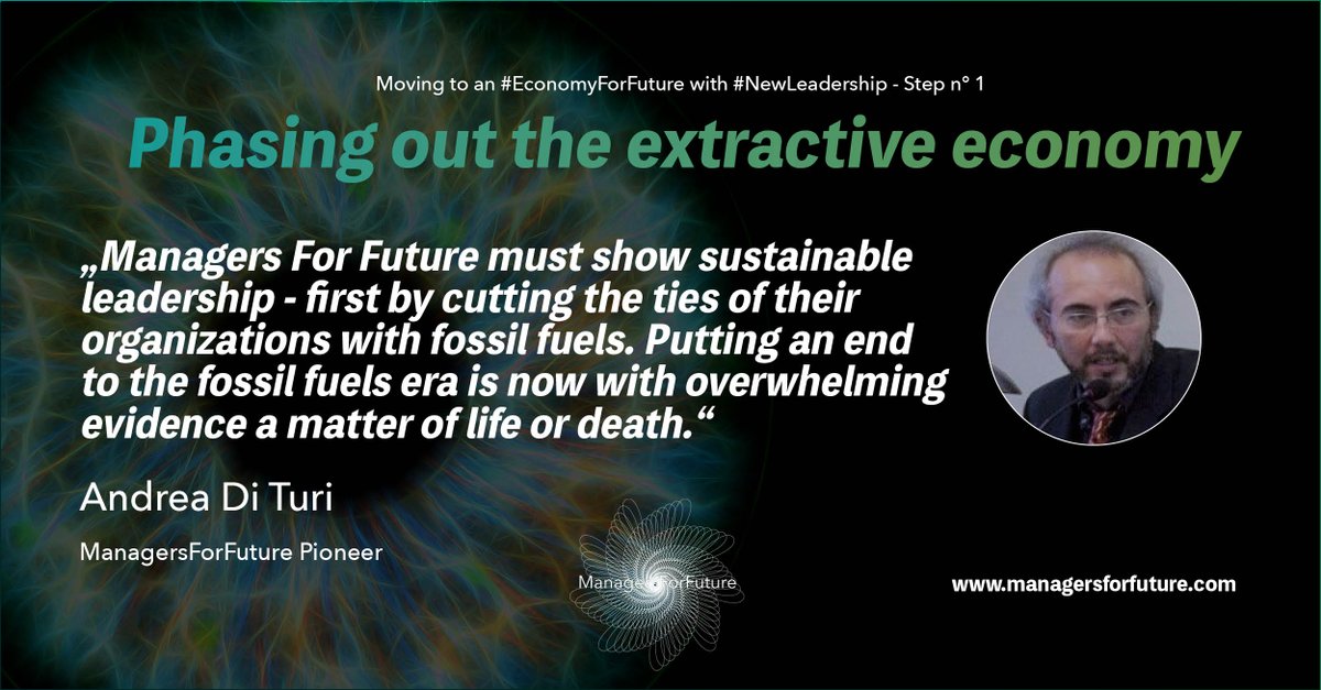 Managers4Future's tweet photo. Divesting from fossil fuels and the extractive economy is a matter of survival - for us, for our planet and for business.
Read our new #COP26 position paper: https://t.co/GoItHciGDC
And check out @fossiltreaty!
#ManagersForFuture #ManagersDivest #UprootTheSystem #Extractivism https://t.co/mA4seB2viw