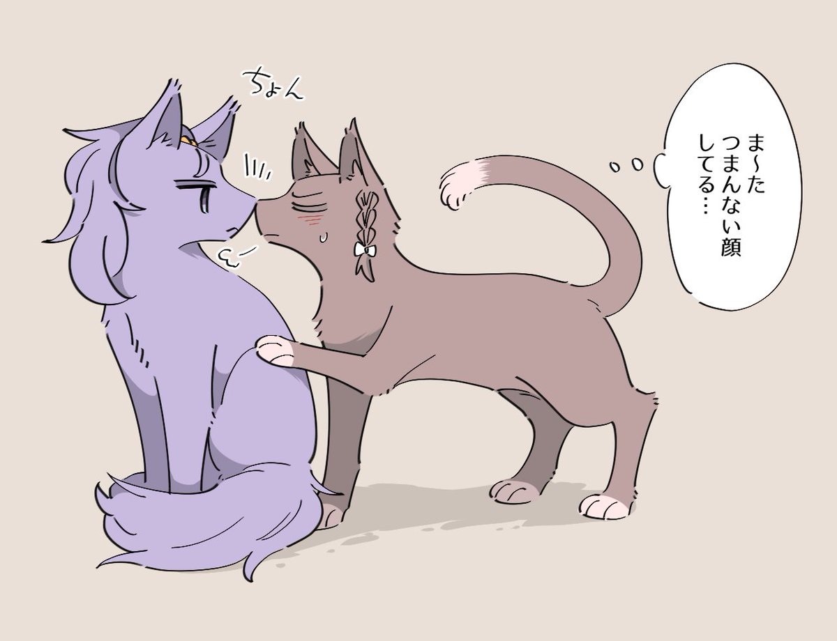 こうすると嬉しそう(な気がする)🐈🐈 