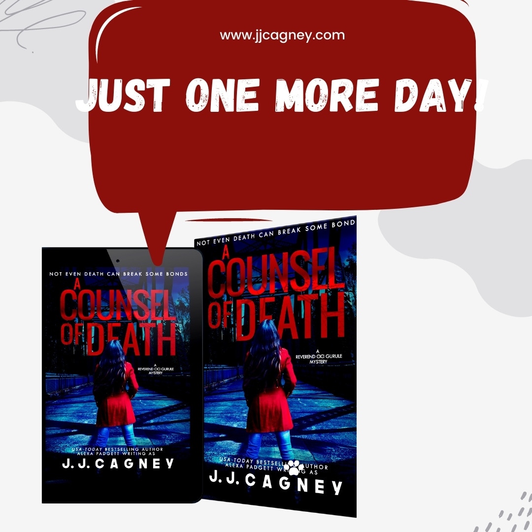 JJCagney1's tweet photo. ★★★ 1 MORE DAY ★★★

He thought he was investigating money laundering, but the case is far more menacing. It’s murder…

Buckle in for a thrill ride full of twists and page-turning action.

https://t.co/UmwvRFXuH4

#NewRelease #CiciGuryleMystery #SamAndCiCi #MurderMystery https://t.co/0YzF1skH1q