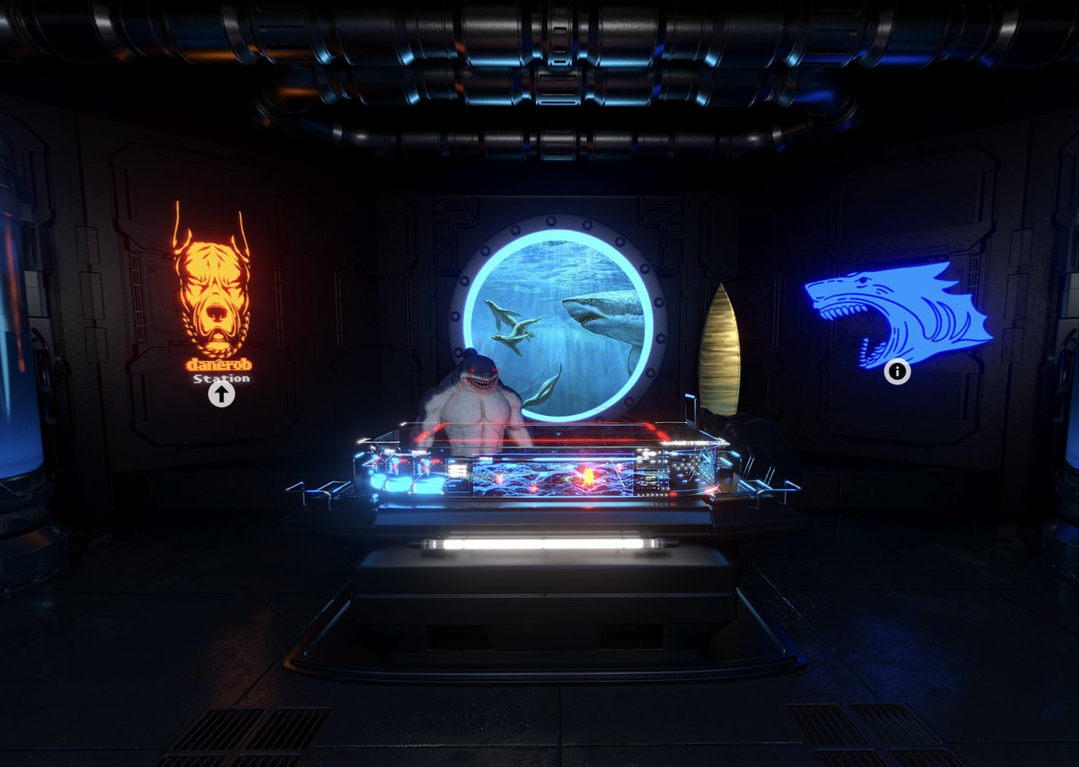 DanerobNFT's tweet photo. What a great day to be part of the #Solana Universe!

We are excited to announce our partnership with @RogueSharks. Our teams will be working together to create community-designed Rogue Shark VR faction rooms.

Check out some sneak peeks of what we’re working on 👀 https://t.co/PX1rnAiscG