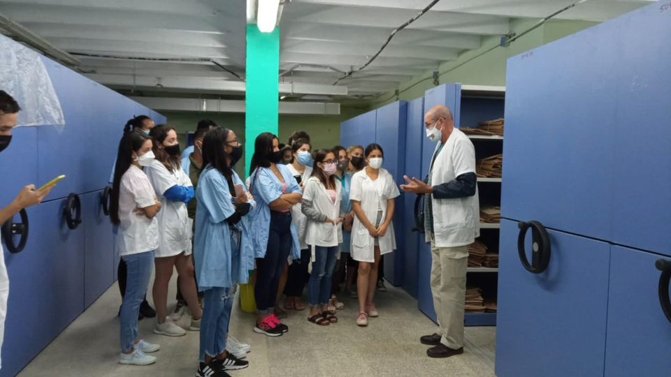 UdeLaHabana's tweet photo. Los trabajadores del @JBNUnivHabana crearon las condiciones para que hoy, 8 de noviembre se retomaran las clases presenciales. Esta vez en el #JardínBotánico, los estudiantes de @FbioUhCuba reciben los contenidos prácticos de varias asignaturas de #Botánica. 
@CubaMES @nicado3 https://t.co/wrNYPP4pLk
