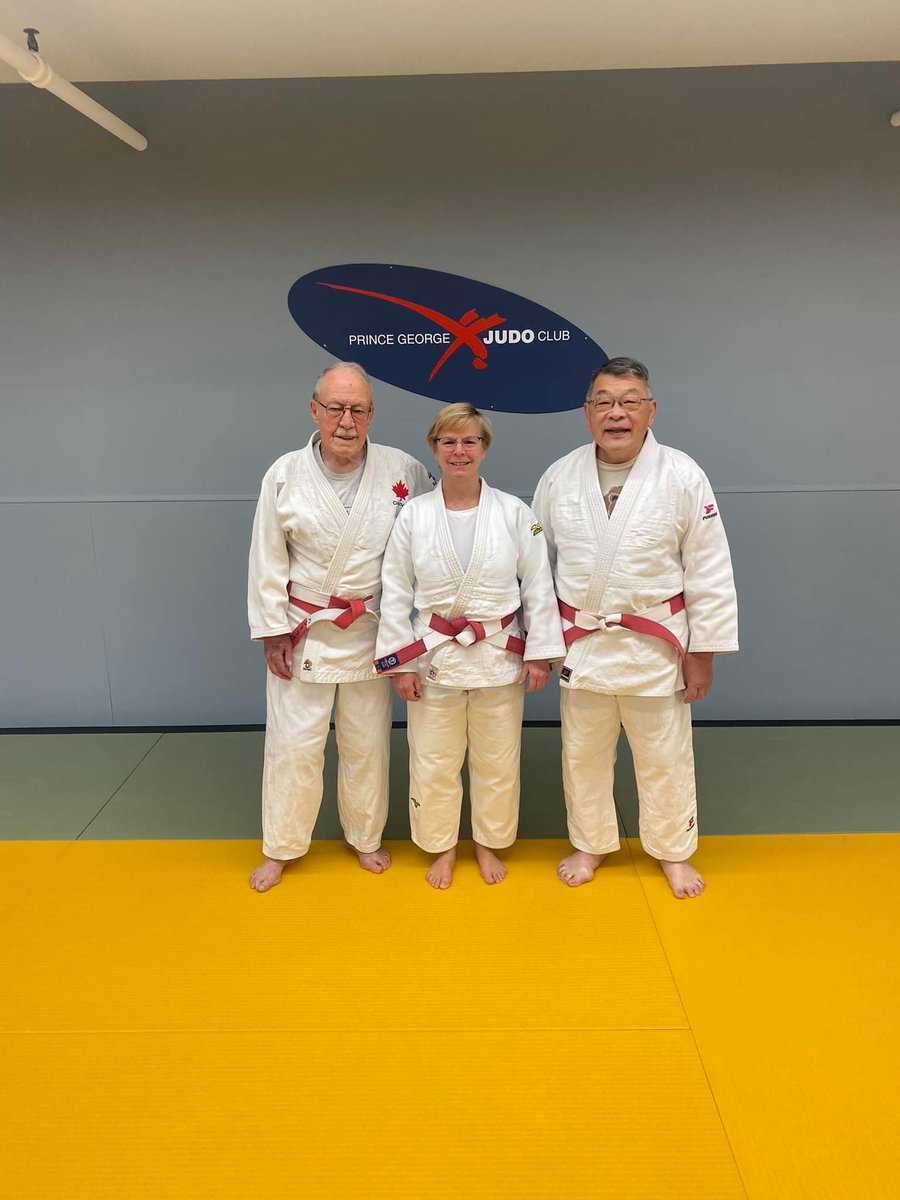 OfficialJudoBC's tweet photo. Sensei Aline Marie has received her Coral belt; which, was presented to her by John Huntley. Her advancement to the rank of Rokudan (6th Dan), makes her one of two female judoka in the province of BC to have achieved this level. Congratulations !! https://t.co/ES2rdL7dsO