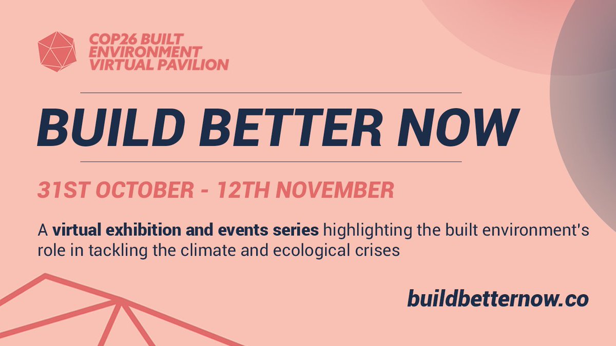 Construction Innovation Hub (@cih_hub) on Twitter photo 🌍 Want to be inspired? Tomorrow at 12pm-1pm join the “#Innovation at the heart of a #ZeroCarbon #builtenvironment” session as part of the <a href="/UKGBC/">UK Green Building Council</a>'s <a href="/BuildBetter_Now/">COP26 Built Environment Virtual Pavilion</a>
Hear from <a href="/keithdwaller/">Keith Waller</a> <a href="/pittso/">Mike Pitts</a> <a href="/ElspethFinch/">Elspeth Finch</a> @ActiveBuildingC <a href="/UKRI_News/">UK Research and Innovation</a>
⏰Register: ow.ly/hjSV1031xAV 🌍 Want to be inspired? Tomorrow at 12pm-1pm join the “#Innovation at the heart of a #ZeroCarbon #builtenvironment” session as part of the <a href="/UKGBC/">UK Green Building Council</a>'s <a href="/BuildBetter_Now/">COP26 Built Environment Virtual Pavilion</a>
Hear from <a href="/keithdwaller/">Keith Waller</a> <a href="/pittso/">Mike Pitts</a> <a href="/ElspethFinch/">Elspeth Finch</a> @ActiveBuildingC <a href="/UKRI_News/">UK Research and Innovation</a>
⏰Register: ow.ly/hjSV1031xAV