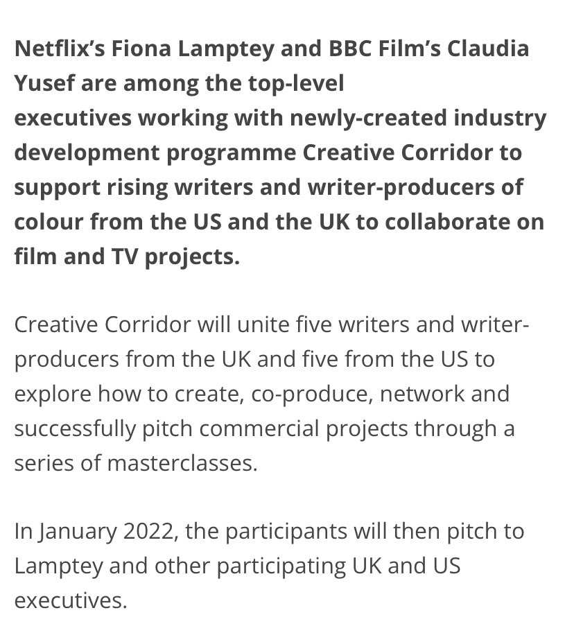 MySmashMedia's tweet photo. We are proud sponsors of the Creative Corridor - an initiative by @I_F_T @roadmapwriters βΌοΈ
We love reading the articles that mention this fantastic opportunity!
Here are some snaps of articles by Variety, BBC Writers Room, The Voice & Screen Daily!
#creativecorridor https://t.co/ILbqGk1Ezo