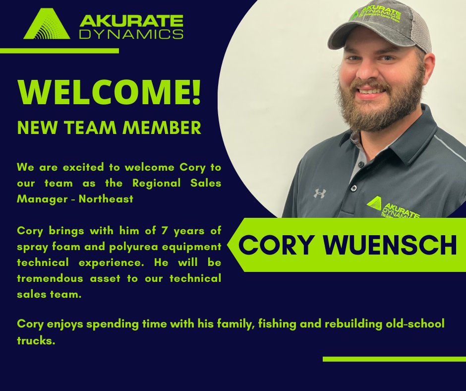 AkurateDynamics's tweet image. Super excited to welcome Cory Wuensch to the Akurate Team!