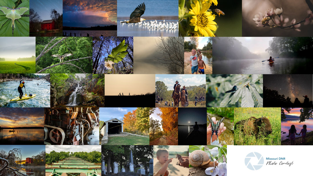 MoDNR's tweet photo. The finalists in the 8th Annual Missouri DNR Photo Contest have been announced. Thank you for making this year such a success! Stay tuned as the winners will be announced in December. Visit https://t.co/wQebKPf9z0 to learn more. https://t.co/vJFsaNoQ9M