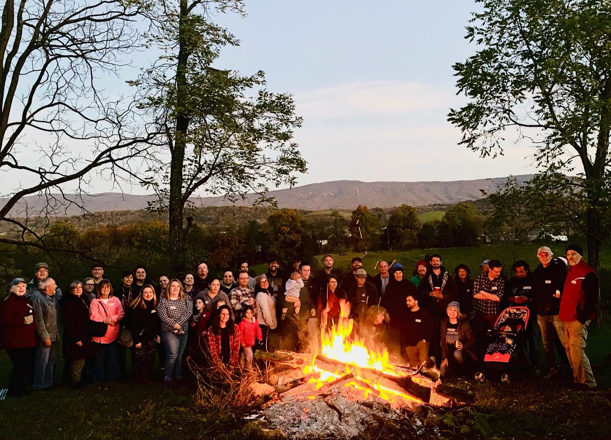 LynleeGThorne's tweet photo. We’re working it @RuralGroundGame! My inbox is blowing up with rural candidates ready to step up, rural committees reaching out, calls with partnership organizations and a meeting around a fire at my farm last night with Dems from Tidewater, Southside, Central, SWVA, even NoVA.🔥 https://t.co/sF0j7drx7M